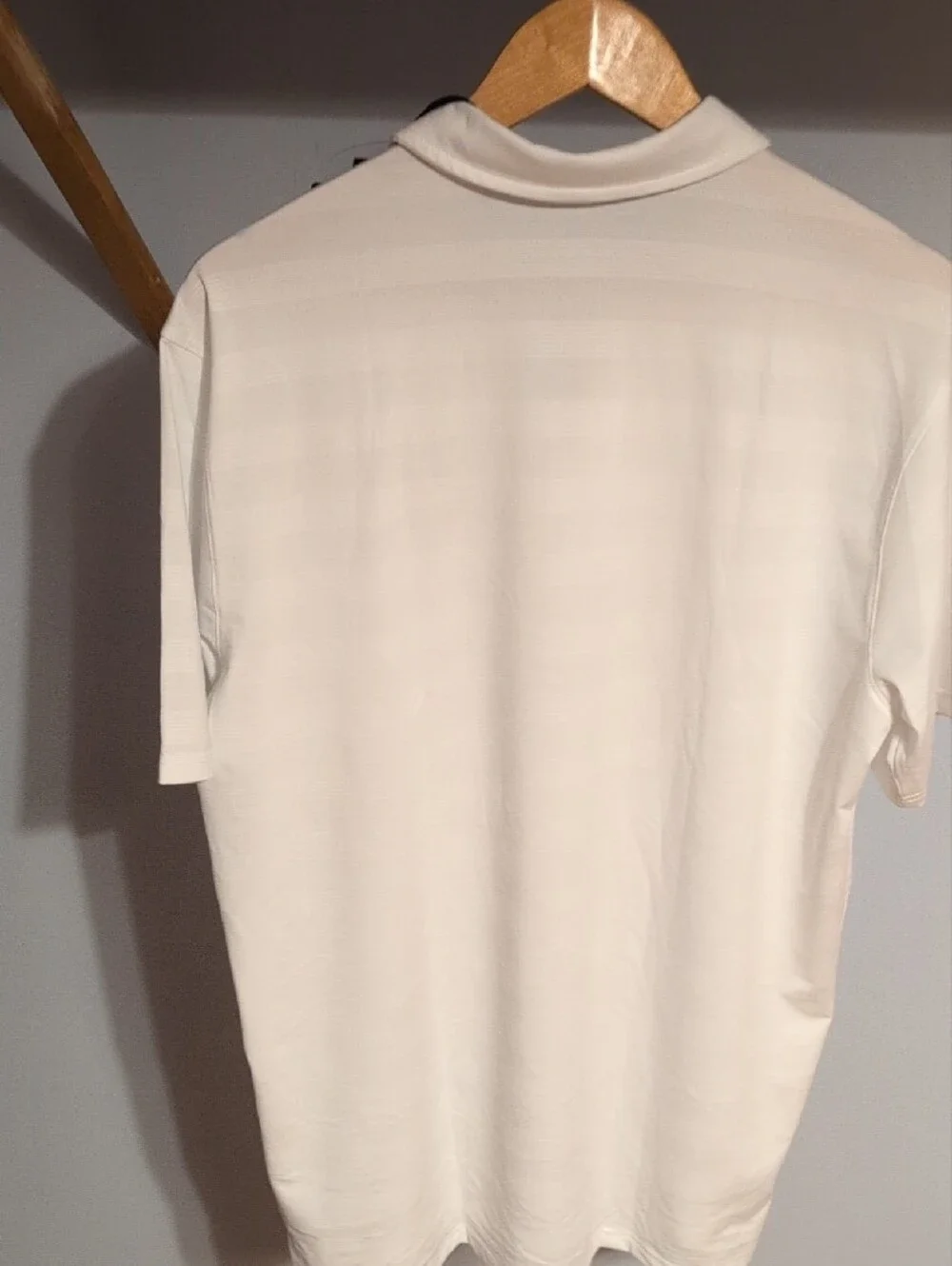 Antigua White Polo with Embroidered Steelers Patch